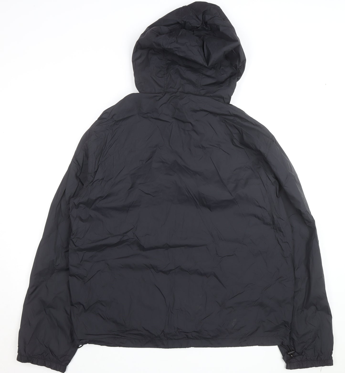 The Duffer of St. George Men's Black L Hooded Windbreaker Jacket