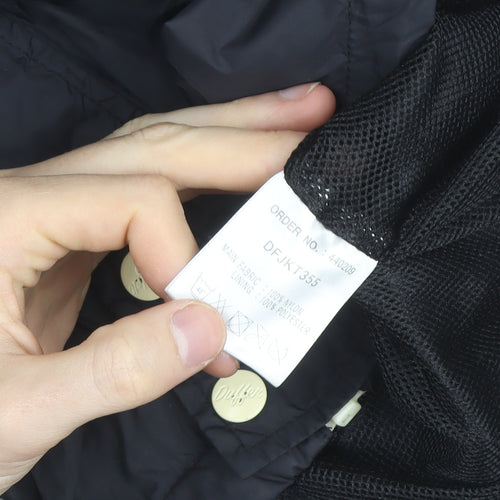 The Duffer of St. George Men's Black L Hooded Windbreaker Jacket