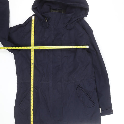 Pacific Trail Men’s Blue Hooded Parka Jacket M Waterproof Outdoor Coat