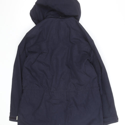 Pacific Trail Men’s Blue Hooded Parka Jacket M Waterproof Outdoor Coat