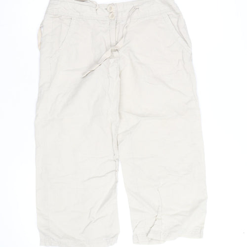 Dunnes Women Beige Size 8 Chino Bermuda Shorts 100% Cotton