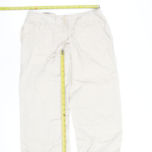 Dunnes Women Beige Size 8 Chino Bermuda Shorts 100% Cotton