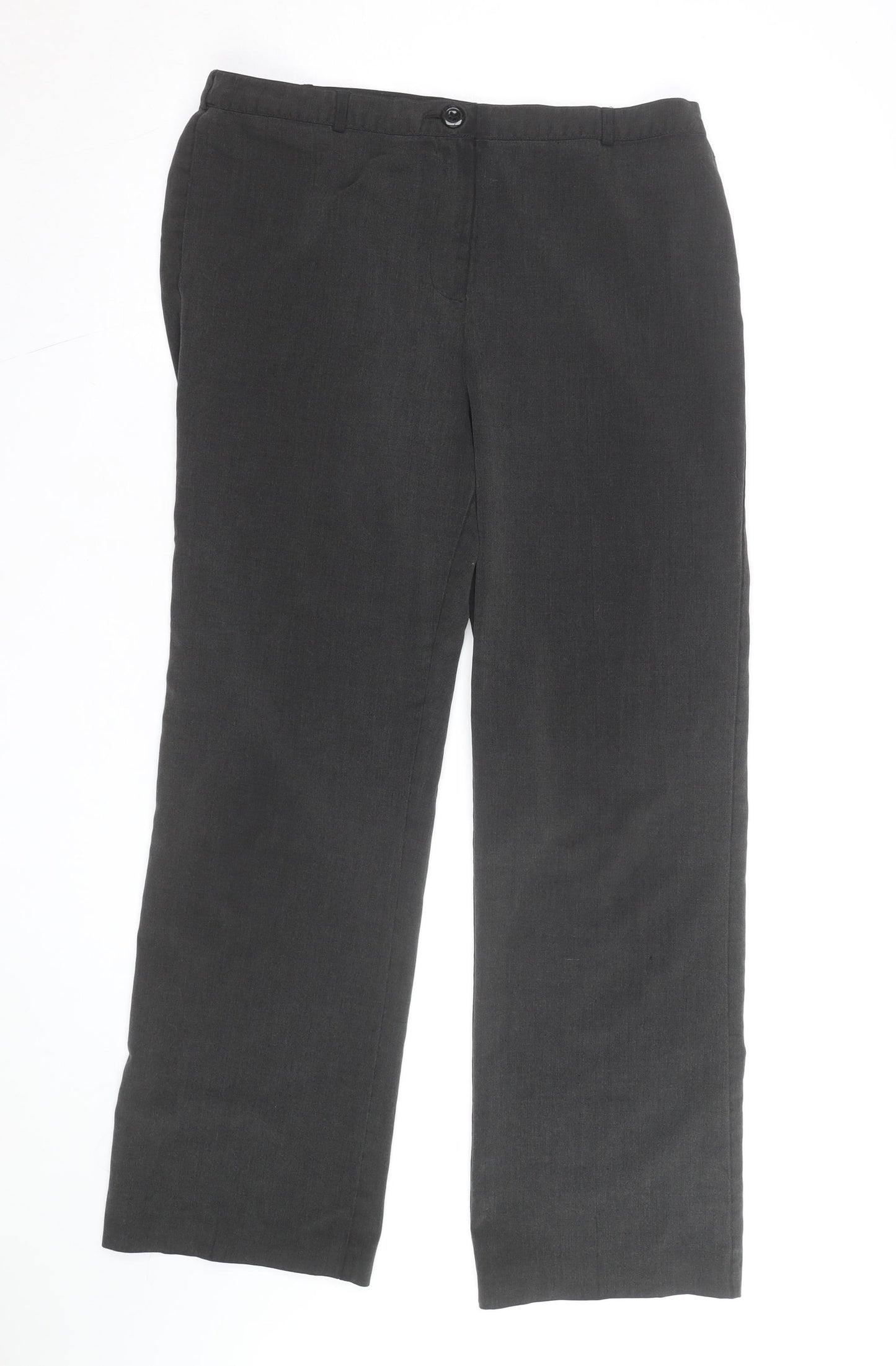 Debenhams Classics Women Black Size 12 Straight Leg Trousers