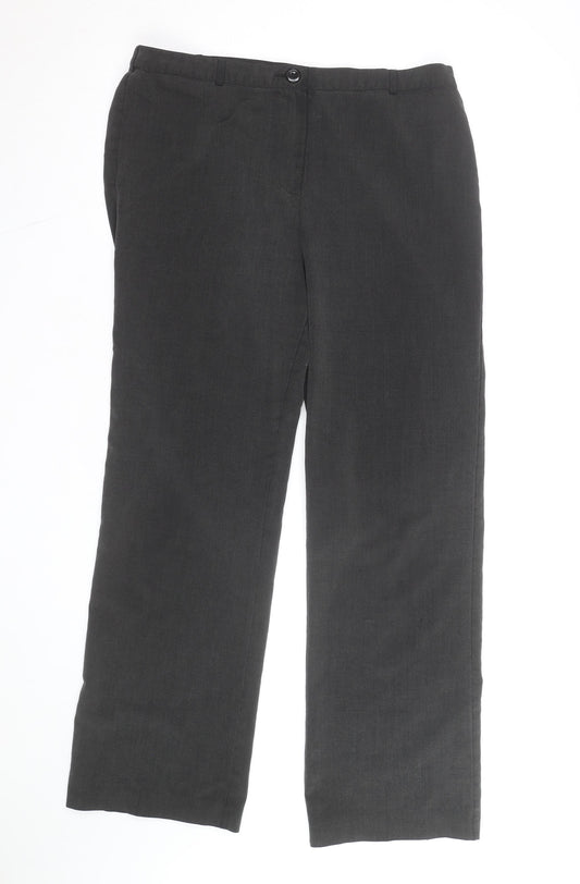 Debenhams Classics Women Black Size 12 Straight Leg Trousers