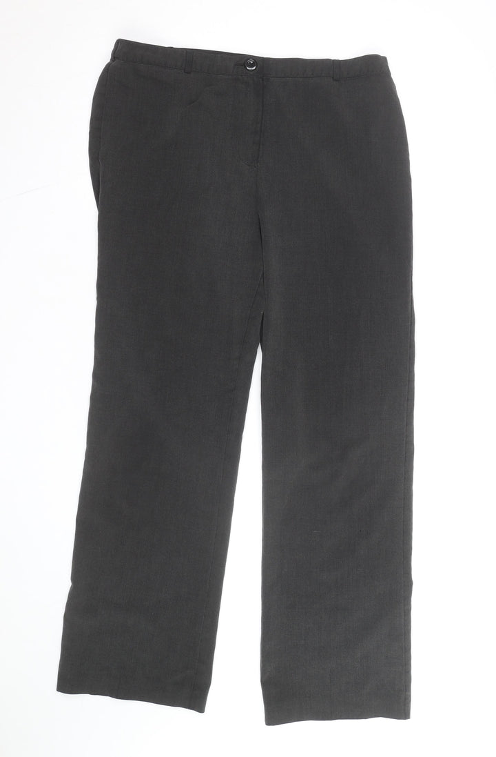 Debenhams Classics Women Black Size 12 Straight Leg Trousers