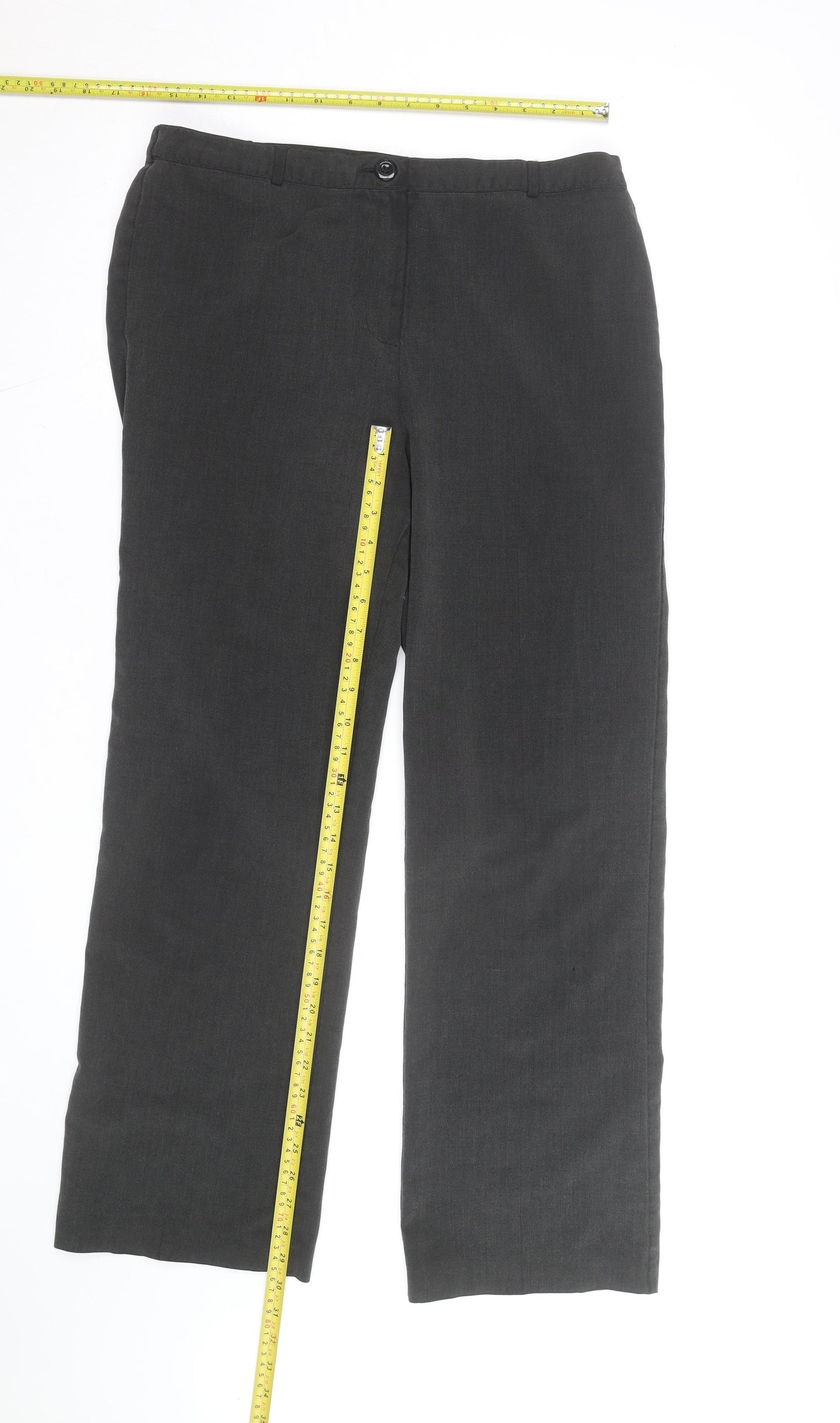 Debenhams Classics Women Black Size 12 Straight Leg Trousers