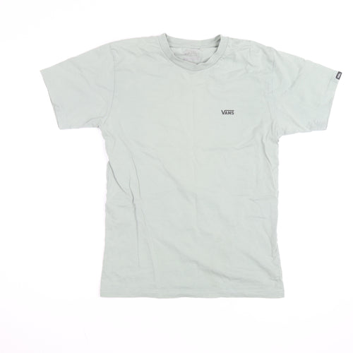 Vans Men's Grey Crew Neck Cotton T-Shirt Size M Casual Skate Style