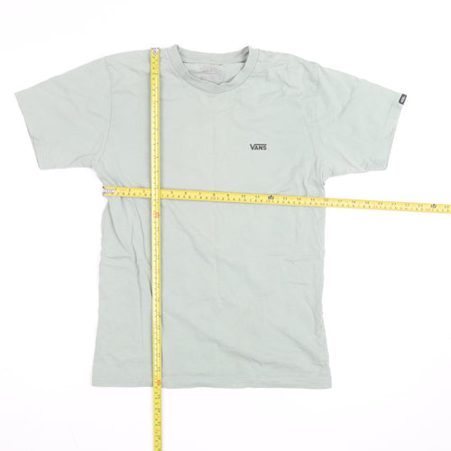 Vans Men's Grey Crew Neck Cotton T-Shirt Size M Casual Skate Style