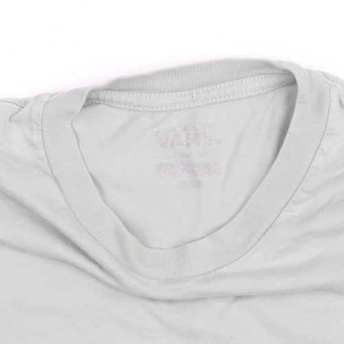 Vans Men's Grey Crew Neck Cotton T-Shirt Size M Casual Skate Style
