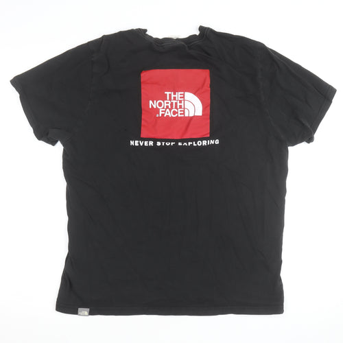 The North Face Men's Black Logo Graphic Cotton T-Shirt Size L