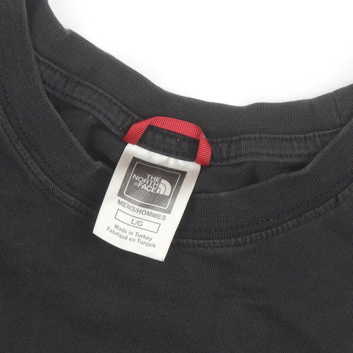 The North Face Men's Black Logo Graphic Cotton T-Shirt Size L
