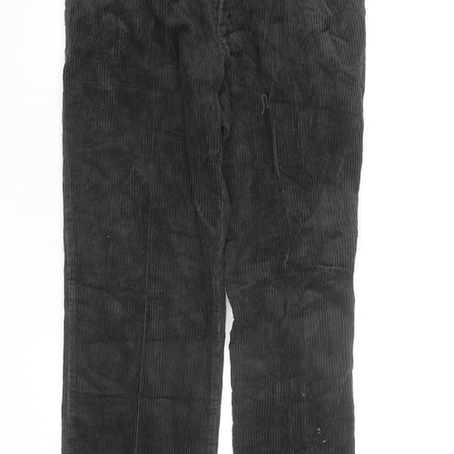 Wrangler Men's Black Corduroy Trousers 32W 31L Regular Fit