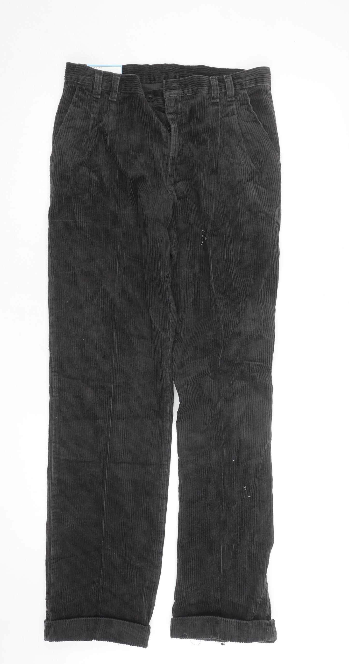 Wrangler Men's Black Corduroy Trousers 32W 31L Regular Fit