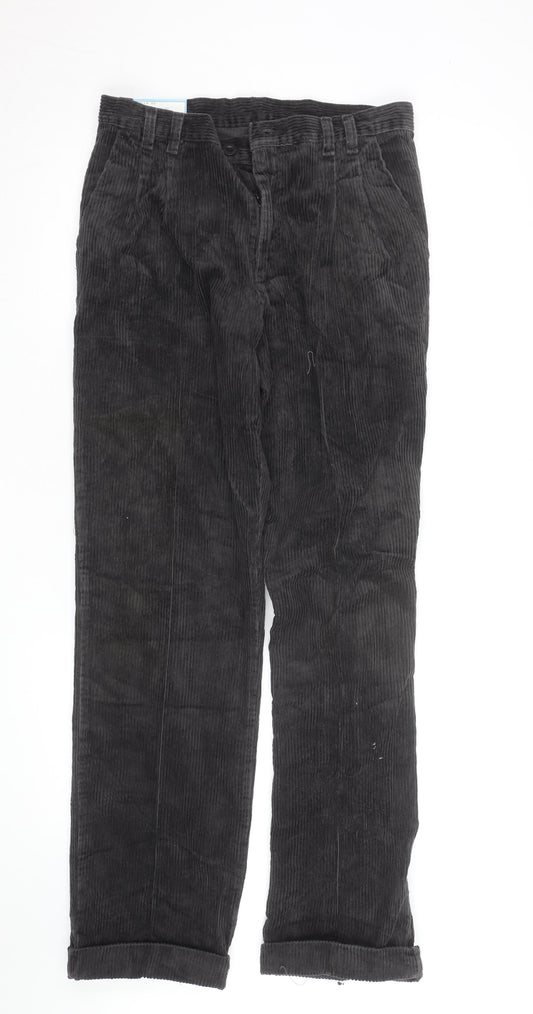 Wrangler Men's Black Corduroy Trousers 32W 31L Regular Fit