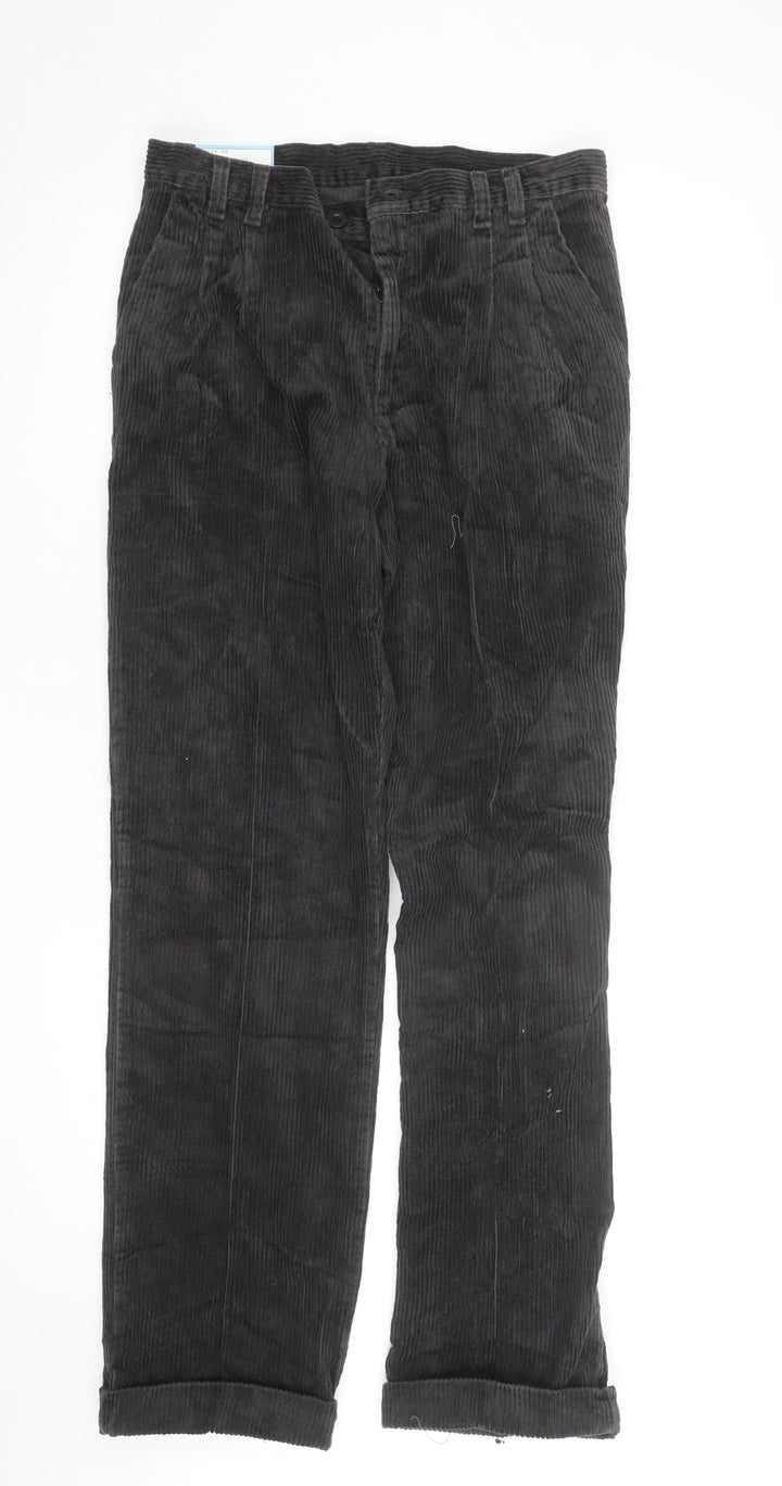 Wrangler Men's Black Corduroy Trousers 32W 31L Regular Fit