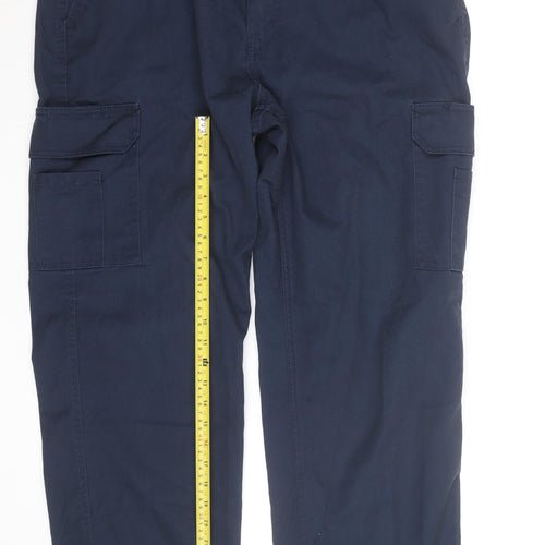 Tradesmax Pro Men's Blue Cargo Workwear Trousers 36W 32L