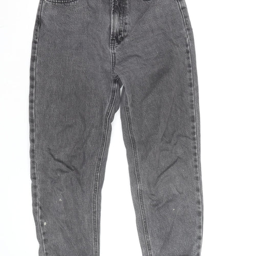 Pull&Bear Women’s Grey High Rise Mom Jeans Size 6