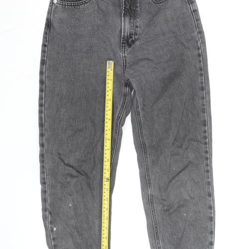 Pull&Bear Women’s Grey High Rise Mom Jeans Size 6