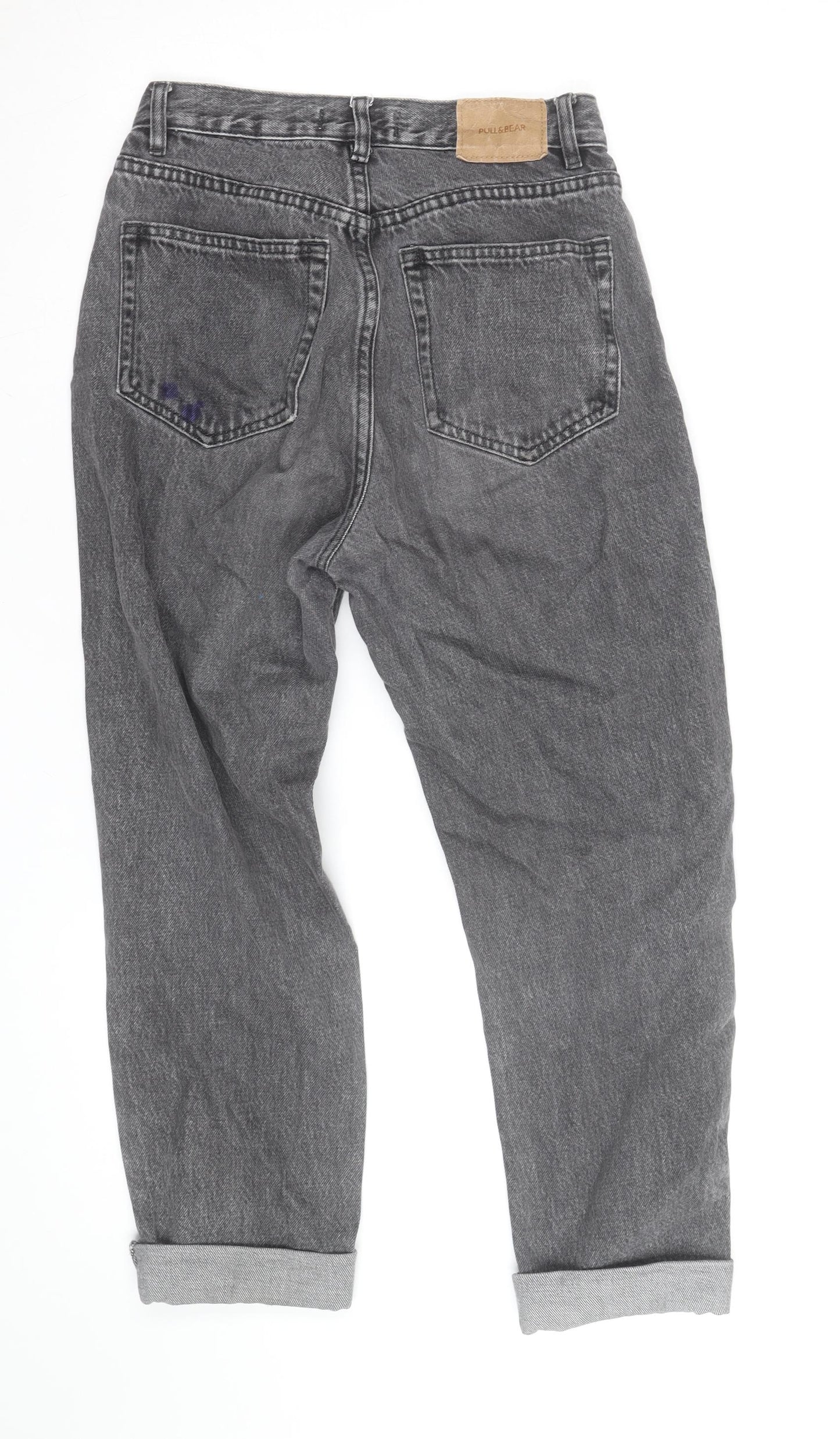 Pull&Bear Women’s Grey High Rise Mom Jeans Size 6