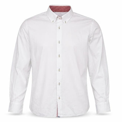 Yachting & Co Men's White Long Sleeve Button-Down Dress Shirt L