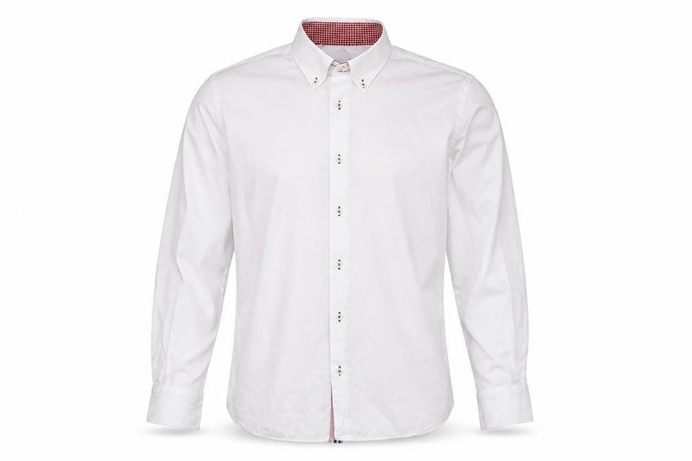 Yachting & Co Men's White Long Sleeve Button-Down Dress Shirt L