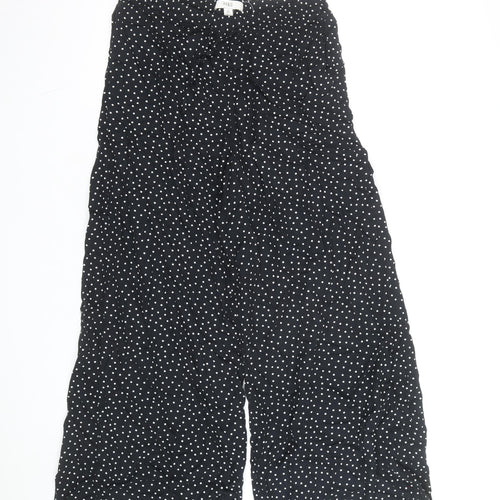 Marks and Spencer Women’s Black Polka Dot Wide-Leg Culottes Size 10