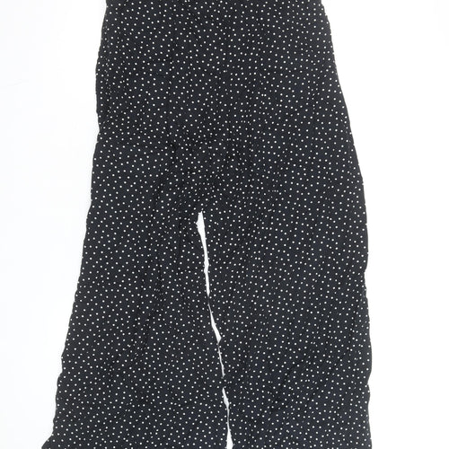 Marks and Spencer Women’s Black Polka Dot Wide-Leg Culottes Size 10