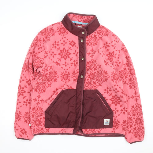 Passenger Women’s Pink Floral Fleece Jacket XL Hiking Outdoor