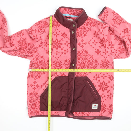 Passenger Women’s Pink Floral Fleece Jacket XL Hiking Outdoor