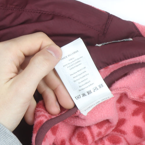 Passenger Women’s Pink Floral Fleece Jacket XL Hiking Outdoor
