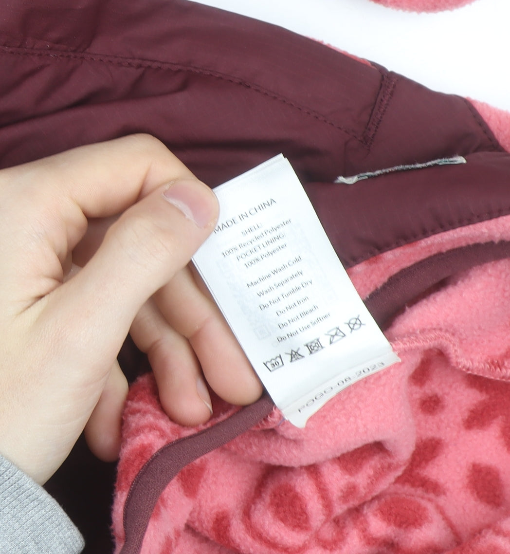 Passenger Women’s Pink Floral Fleece Jacket XL Hiking Outdoor