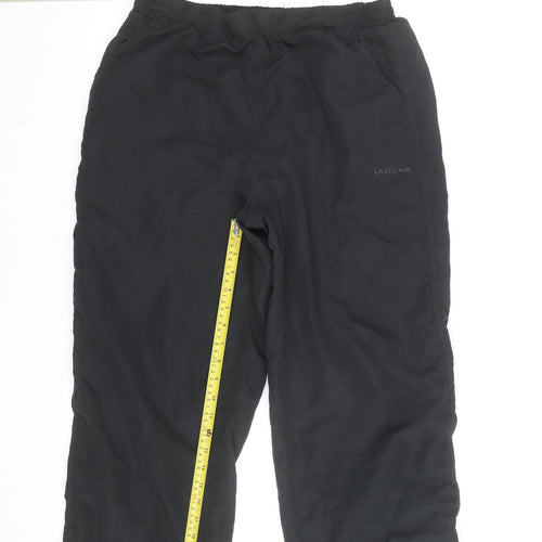 LA Gear Womens Black Size 14 Track Pants Activewear Trousers