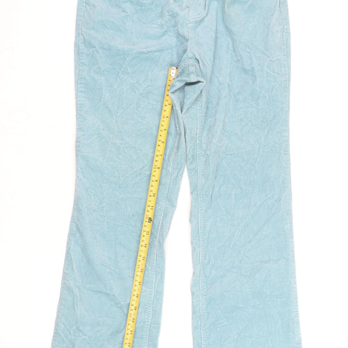 Liz Claiborne Women's Blue Petite Chino Corduroy Trousers Size 8