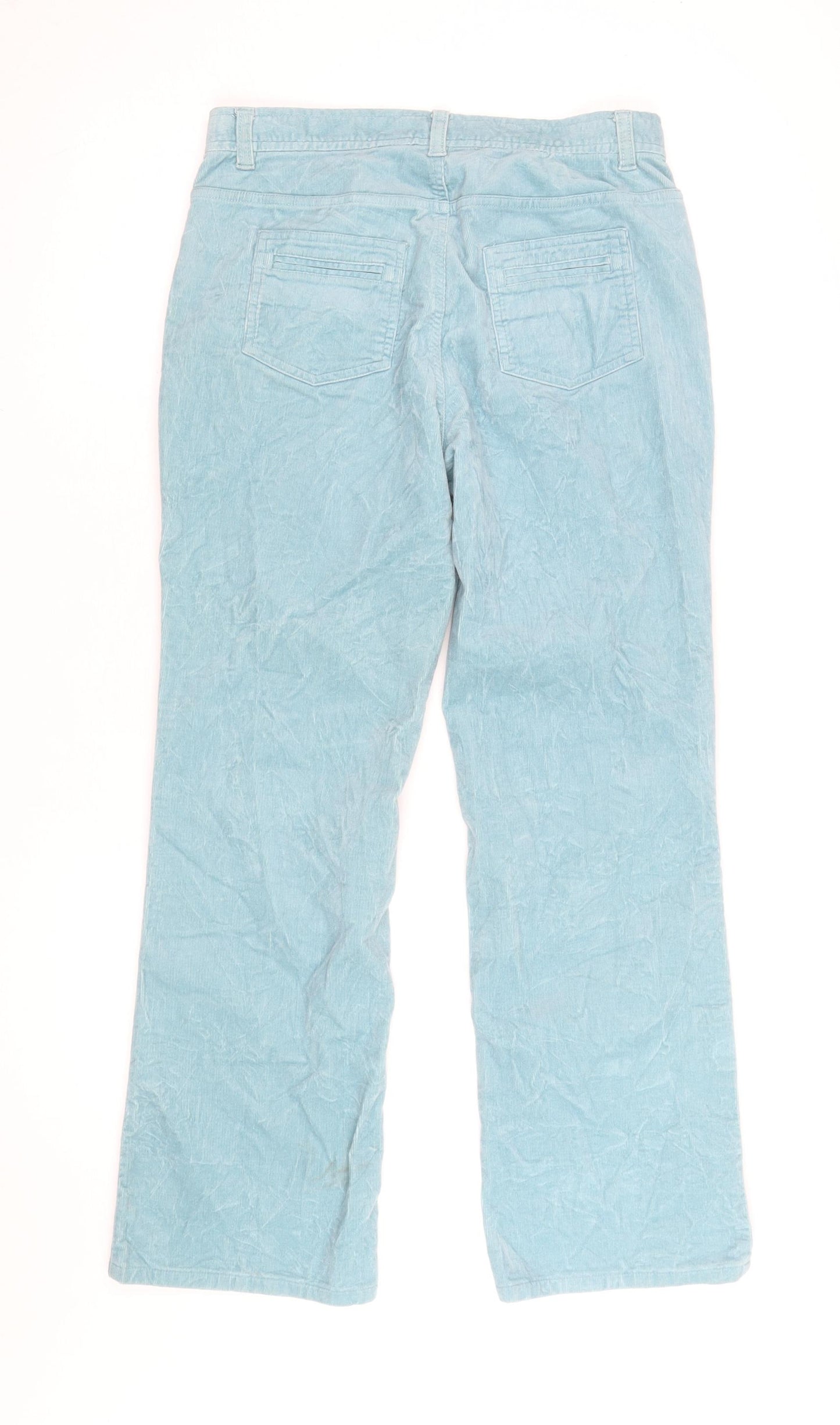 Liz Claiborne Women's Blue Petite Chino Corduroy Trousers Size 8