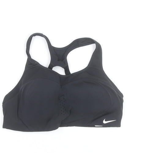 Nike Women's Black Racerback Sports Bra M Moisture Wicking Stretch