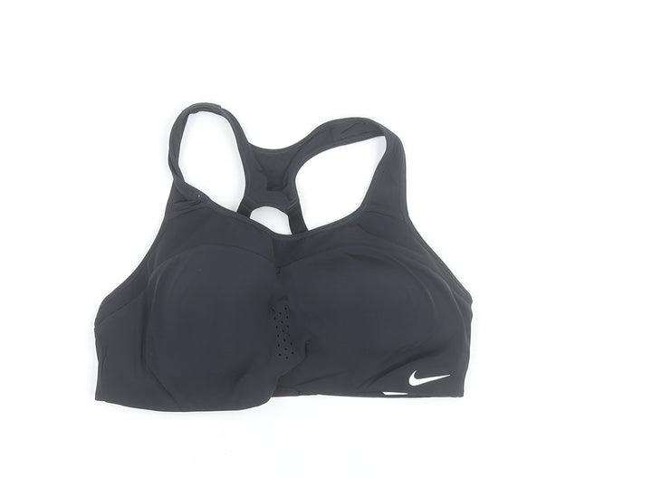 Nike Women's Black Racerback Sports Bra M Moisture Wicking Stretch