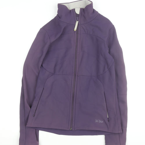 Fat Face Women Purple Soft Shell Active Jacket Size 10