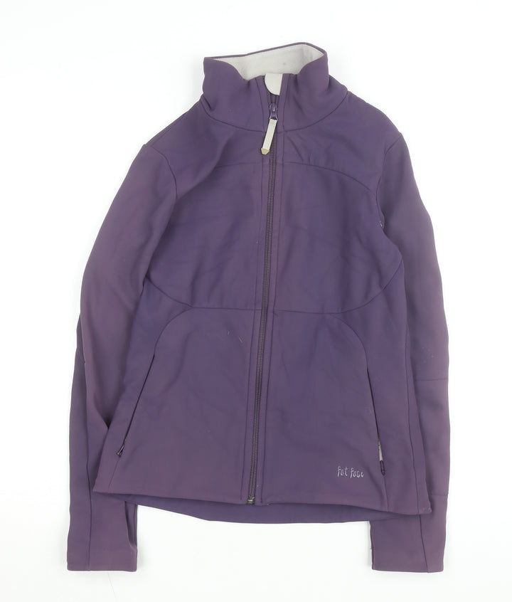 Fat Face Women Purple Soft Shell Active Jacket Size 10