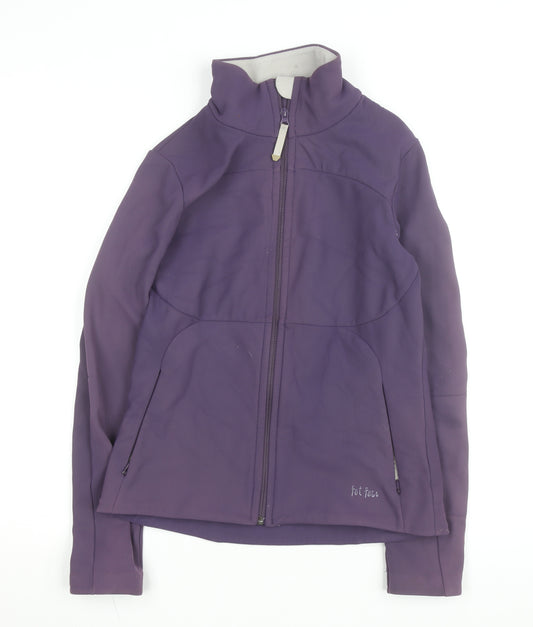 Fat Face Women Purple Soft Shell Active Jacket Size 10