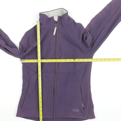 Fat Face Women Purple Soft Shell Active Jacket Size 10