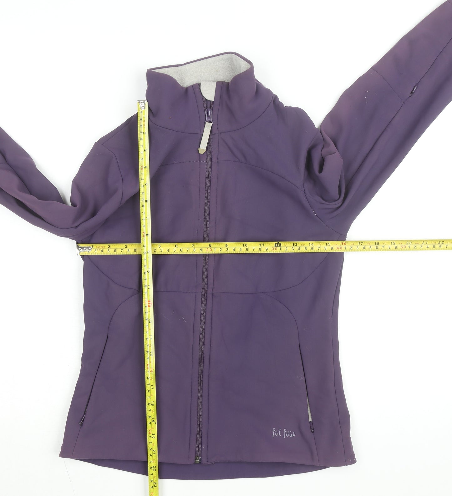 Fat Face Women Purple Soft Shell Active Jacket Size 10