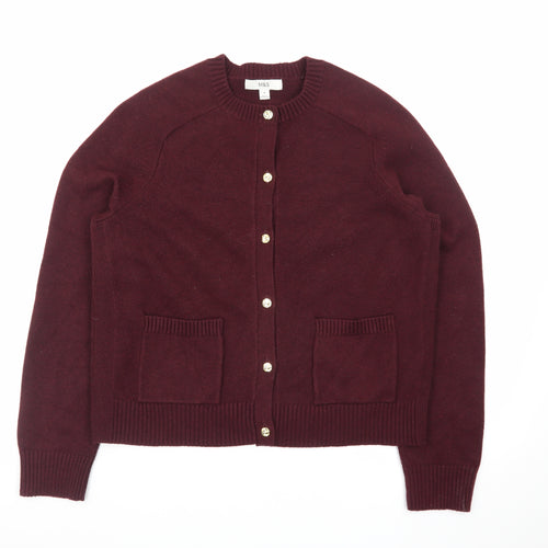 Marks and Spencer Womens Red Crew Neck Cardigan Size M