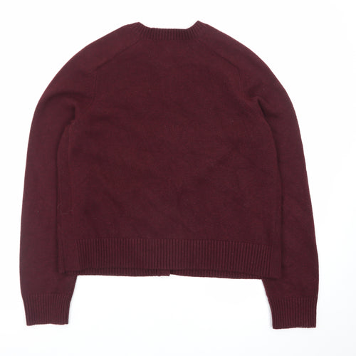 Marks and Spencer Womens Red Crew Neck Cardigan Size M