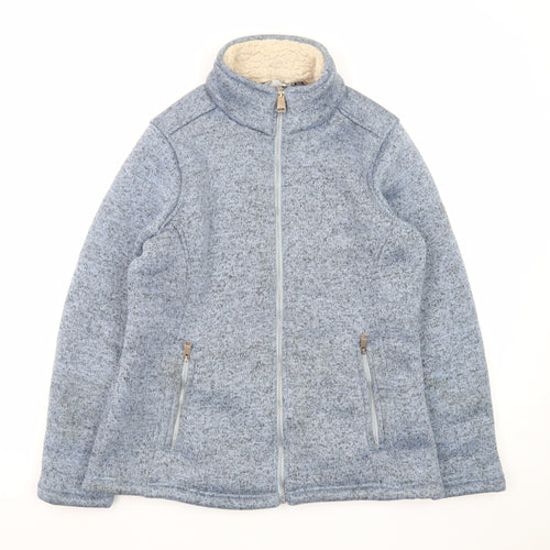 Regatta Women Blue Full Zip Fleece Jacket Size 16 Lined Outdoor