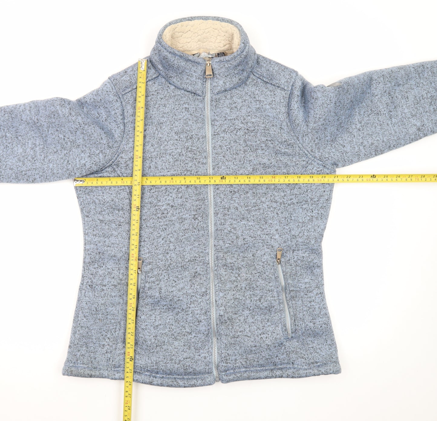 Regatta Women Blue Full Zip Fleece Jacket Size 16 Lined Outdoor