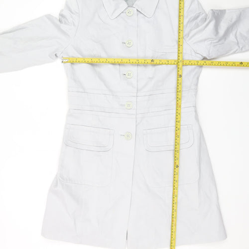 Marks and Spencer Women's White Size 14 Single-Breasted Suit Jacket
