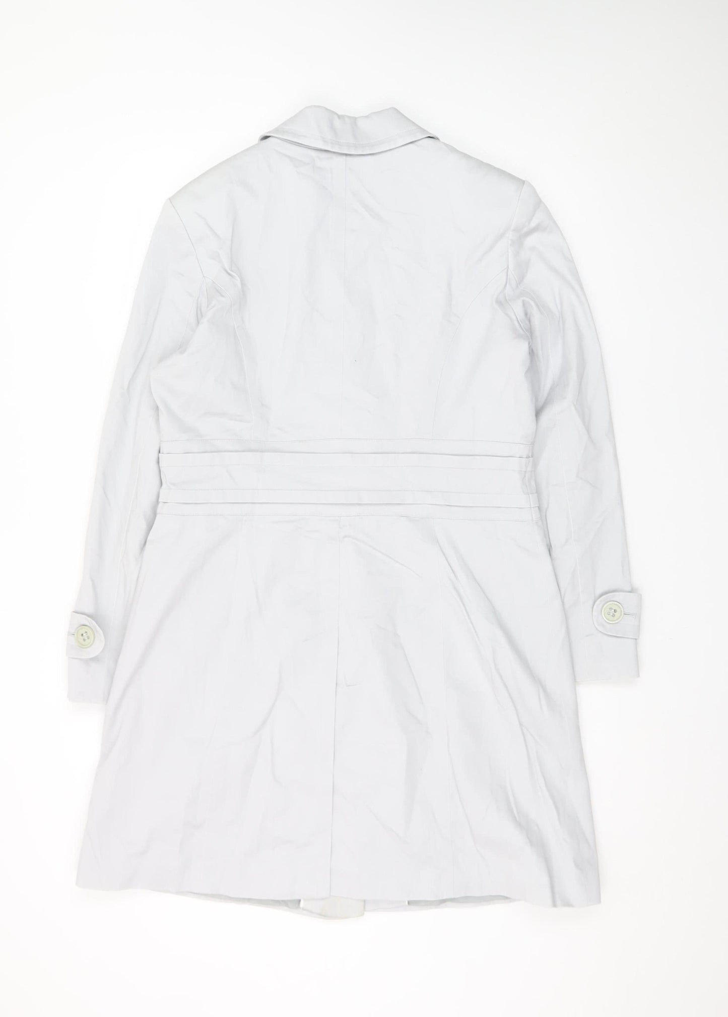 Marks and Spencer Women's White Size 14 Single-Breasted Suit Jacket