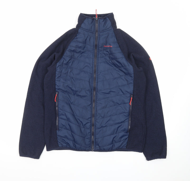 Craghoppers Men's Blue Full Zip Fleece Soft Shell Jacket Size M