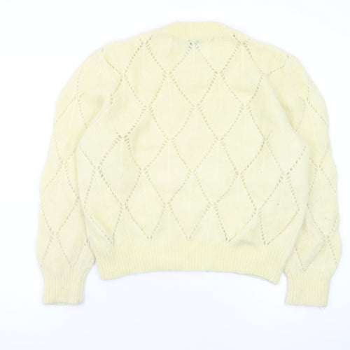 & Other Stories Women Yellow Wool Alpaca Knit Pullover Jumper S