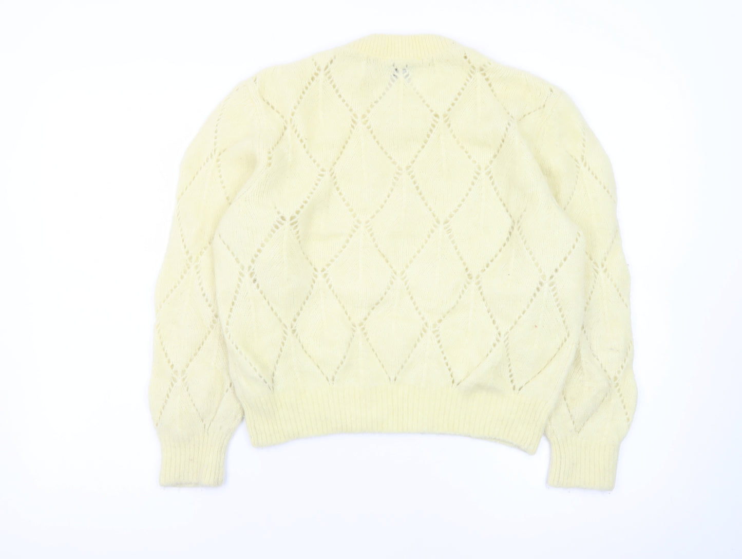 & Other Stories Women Yellow Wool Alpaca Knit Pullover Jumper S